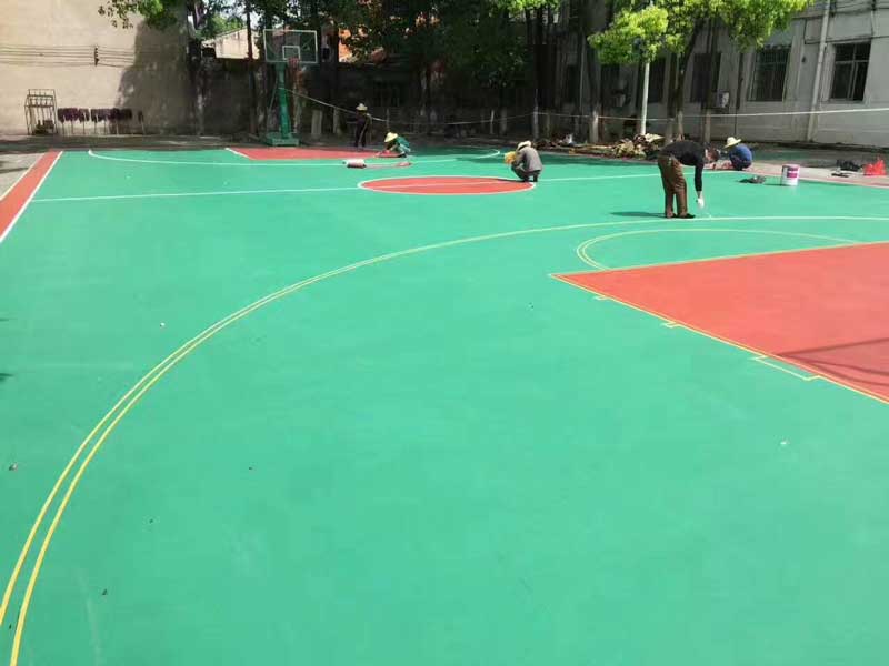 运动好色先生TV传媒胶厂家_室外运动地胶施工